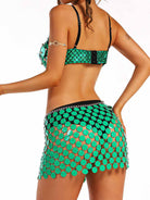 Shimmering Green Aquatic Two-Piece Set