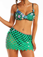 Ocean-Themed Emerald Sparkle Ensemble