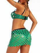 Luminous Green Party Two-Piece set