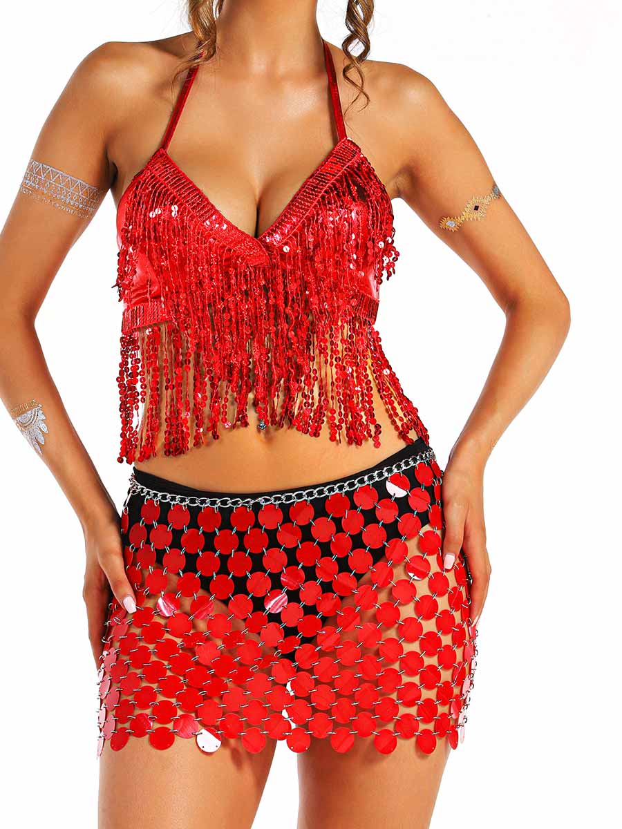 Red Sequin Party Set