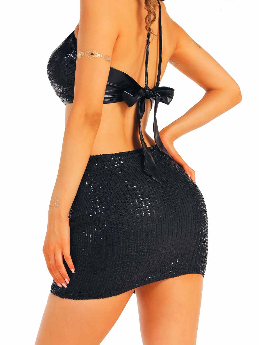 Shimmering Black Party Ensemble