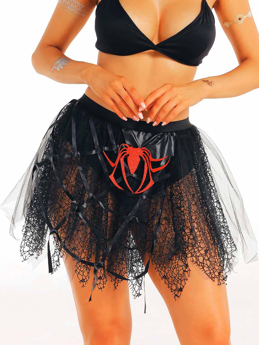 Black Mesh Tulle Skirt