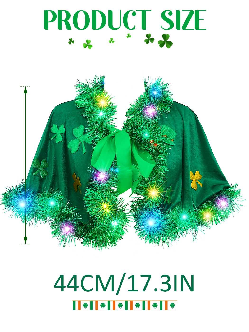 Festive Clover Light-Up Scarf