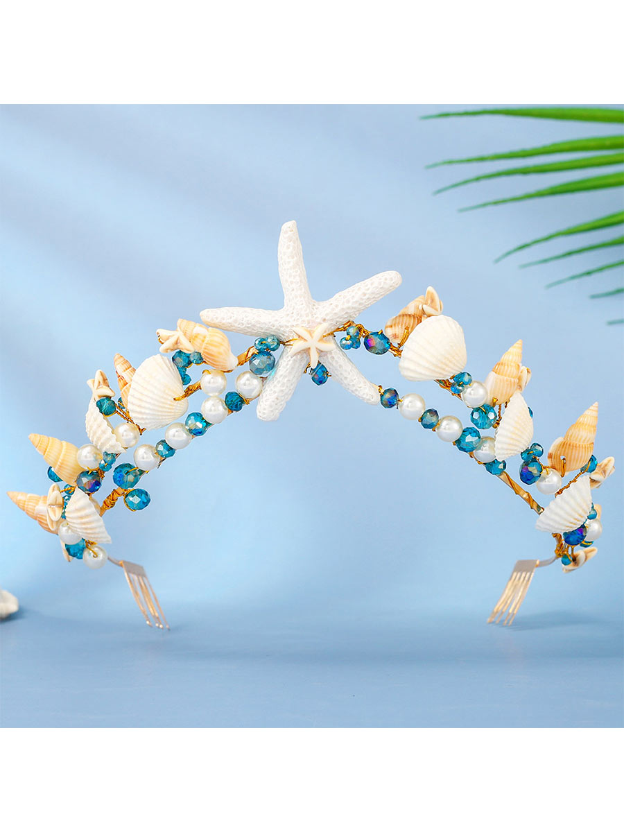 Pearl and Shell Starfish Tiara