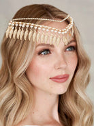 Metal Leaf Tassel Goddess Headdress