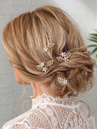 4-Piece Crystal Hairpin Set