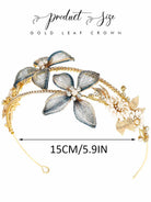 Charming Floral Gold Hairband