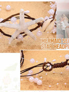 Beach Wedding Pearl and Shell Headband