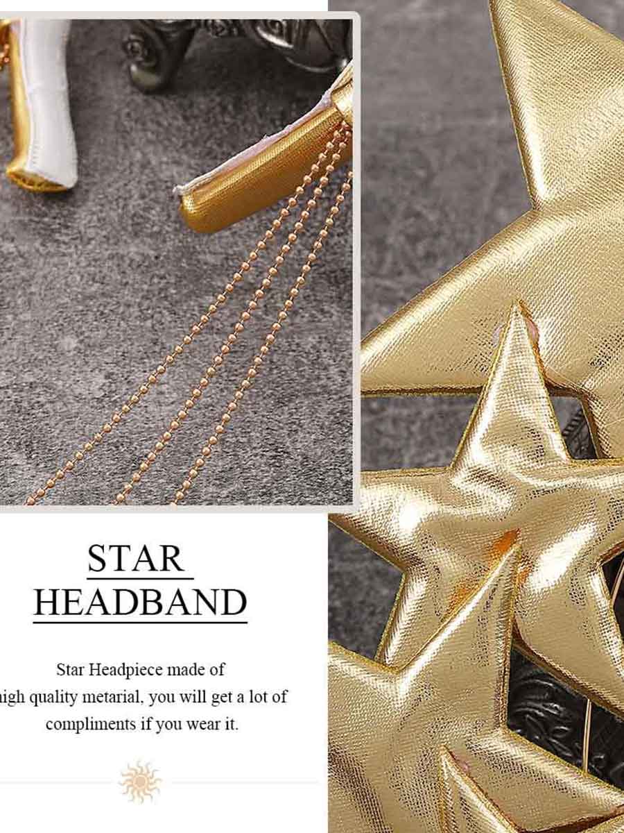 Luminous Gold Star Headband