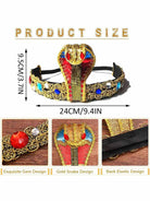 Egyptian Themed Golden Snake Headband