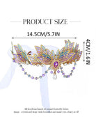 Royal Purple Butterfly Enamel Headpiece