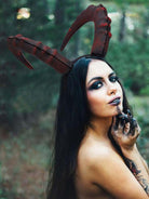 Fiery Devil Horn Costume Headpiece