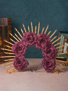 Rose Halo Crown with Spiked Details