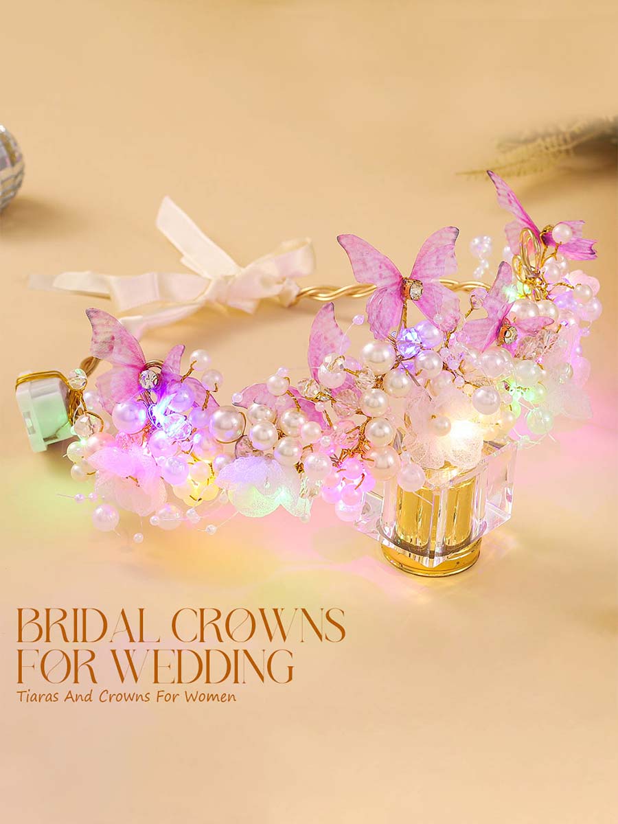 Light-Up Butterfly and Pearl Circlet