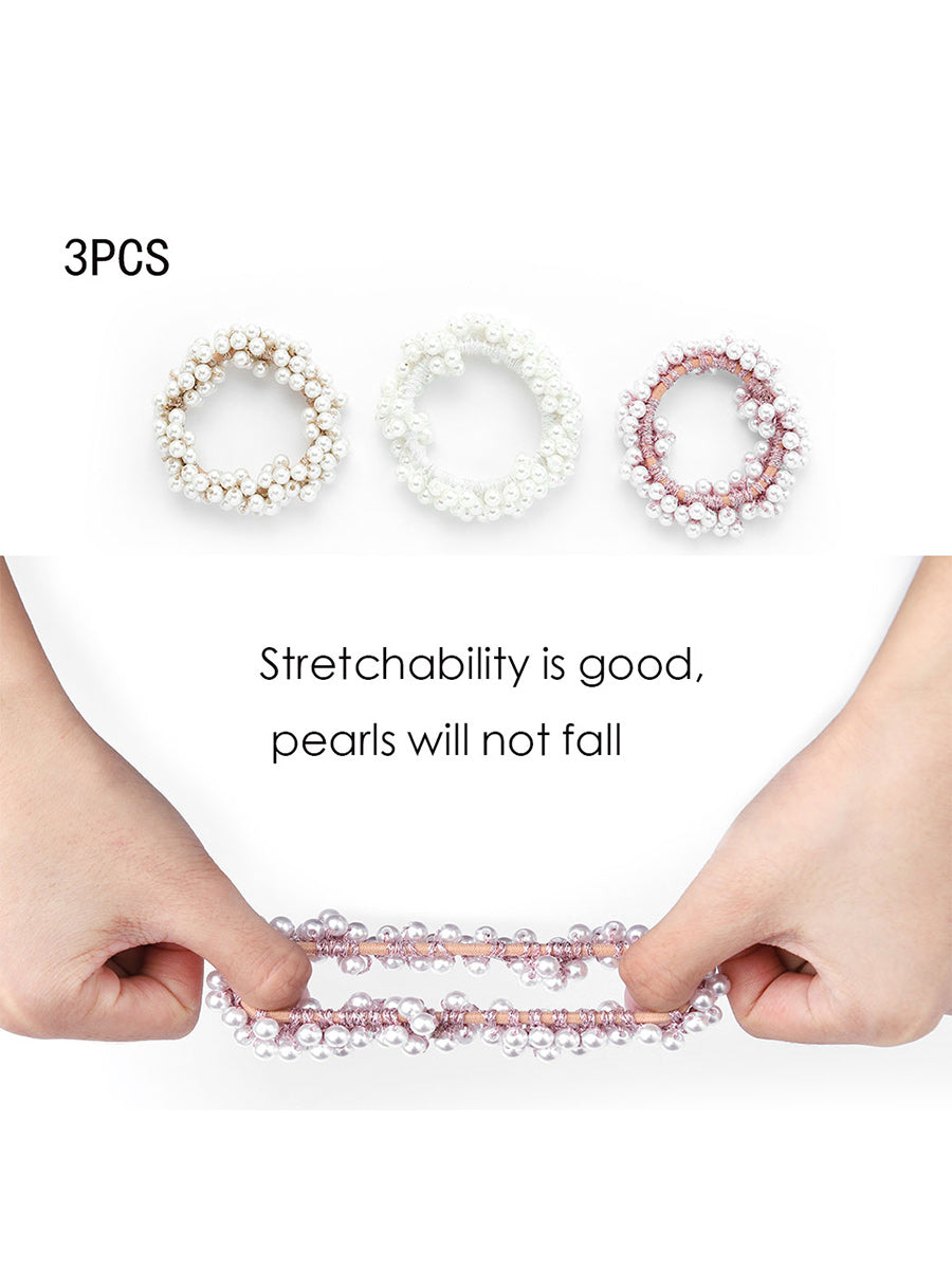 3-Piece Pearl Hair Accessories