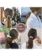 3-Pack Beaded Hair Scrunchies