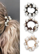 Set of 3 Crystal Pearl Hair Bands