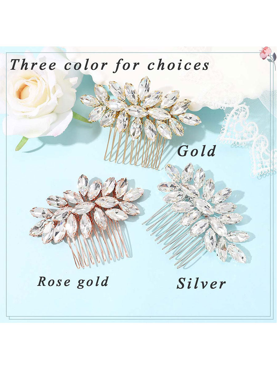 Elegant Rhinestone Party Hair Comb