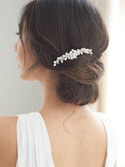 Pearl-Embellished Rhinestone Bridal Comb