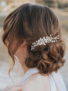 Handcrafted Pearl and Crystal Bridal Comb