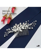 Elegant Crystal and Pearl Party Hairpiece