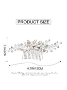 Sparkling Crystal and Pearl Formal Hair Comb