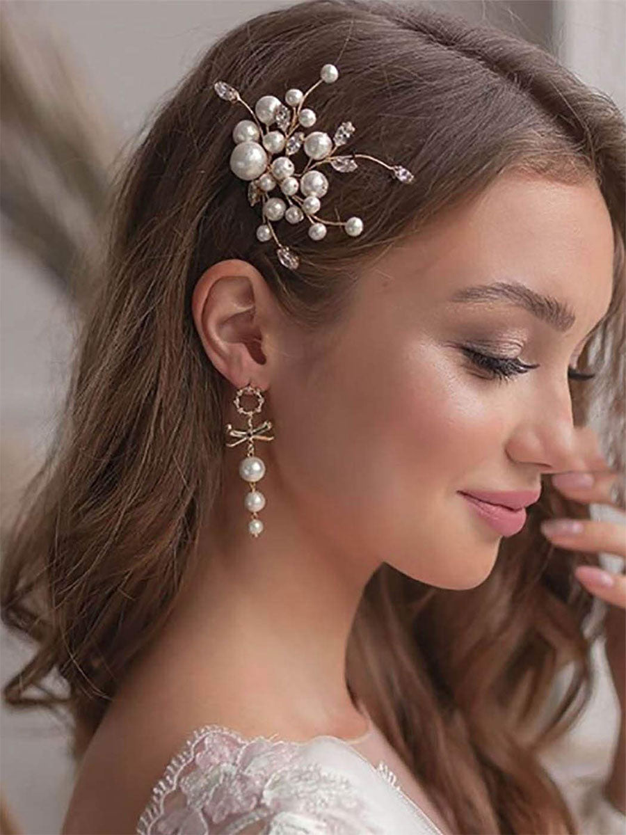 Radiant Crystal and Pearl Hair Accessory