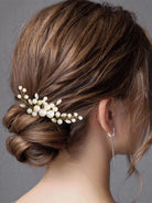 Twinkling Pearl and Gem Hair Ornament