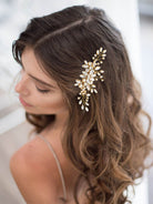 Radiant Floral Crystal Bridal Hair Comb