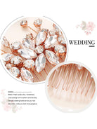 Elegant Crystal Blossom Wedding Hair Clip