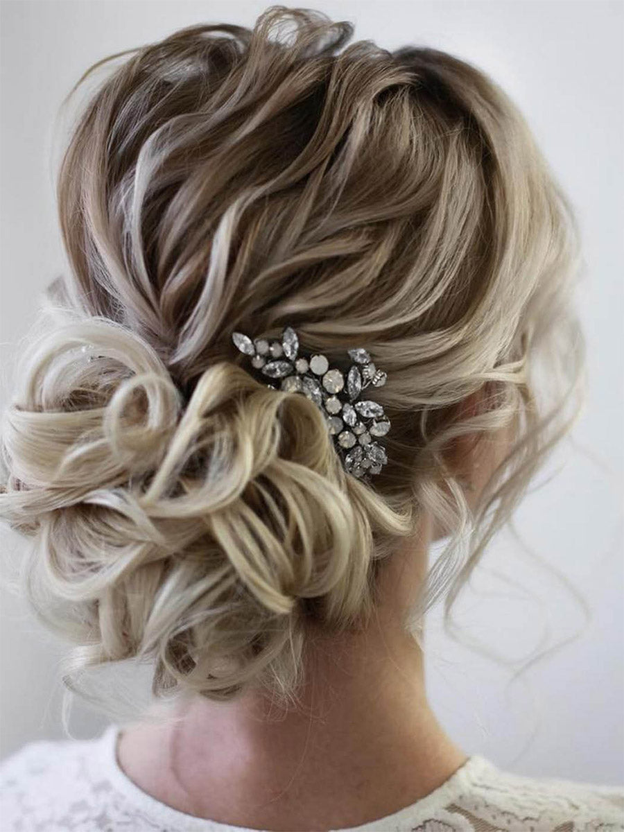 Sparkling Bridal Hairpieces with Crystal Accents