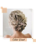 Radiant Bridal Hair Clips Featuring Rhinestone Embellishments