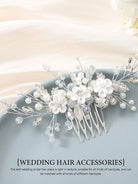 Floral Pearl and Rhinestone Hair Ornament