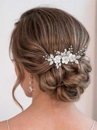 Opal and Crystal Bridal Hair Accessory