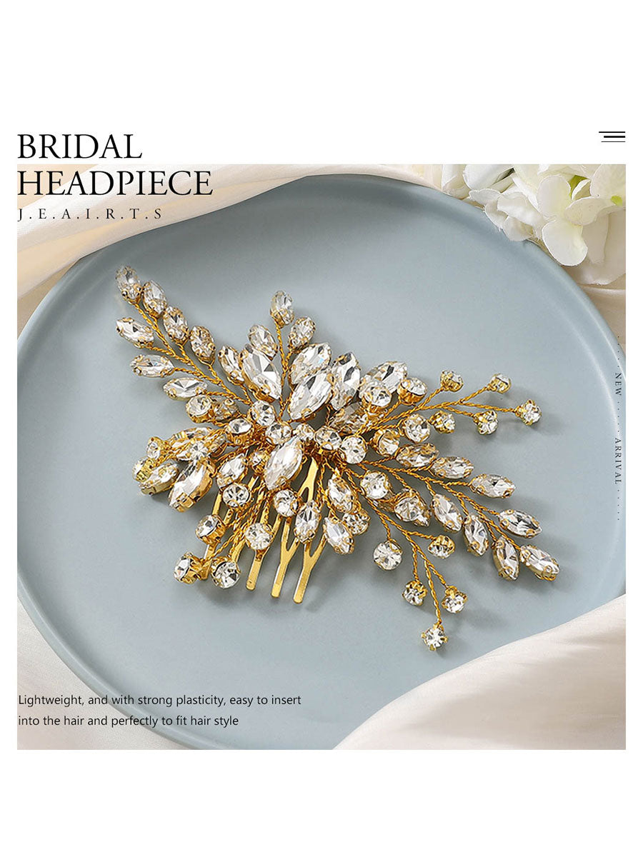 Shimmering Rhinestone Bridal Comb