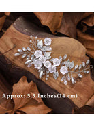 Silver Bloom Bridal Headpiece