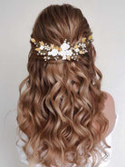 Floral Vine Pearl Hairpiece