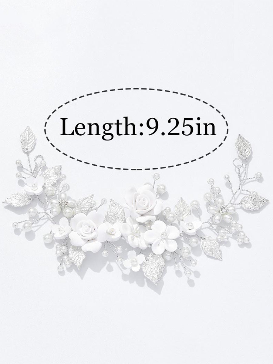 Delicate Floral Crystal Hair Adornment