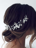 Silver Floral Vine Bridal Hairpiece