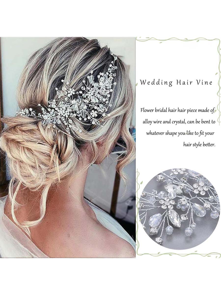 Crystal Floral Wedding Hair Ornament