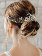 White Floral Pearl Bridal Headpiece