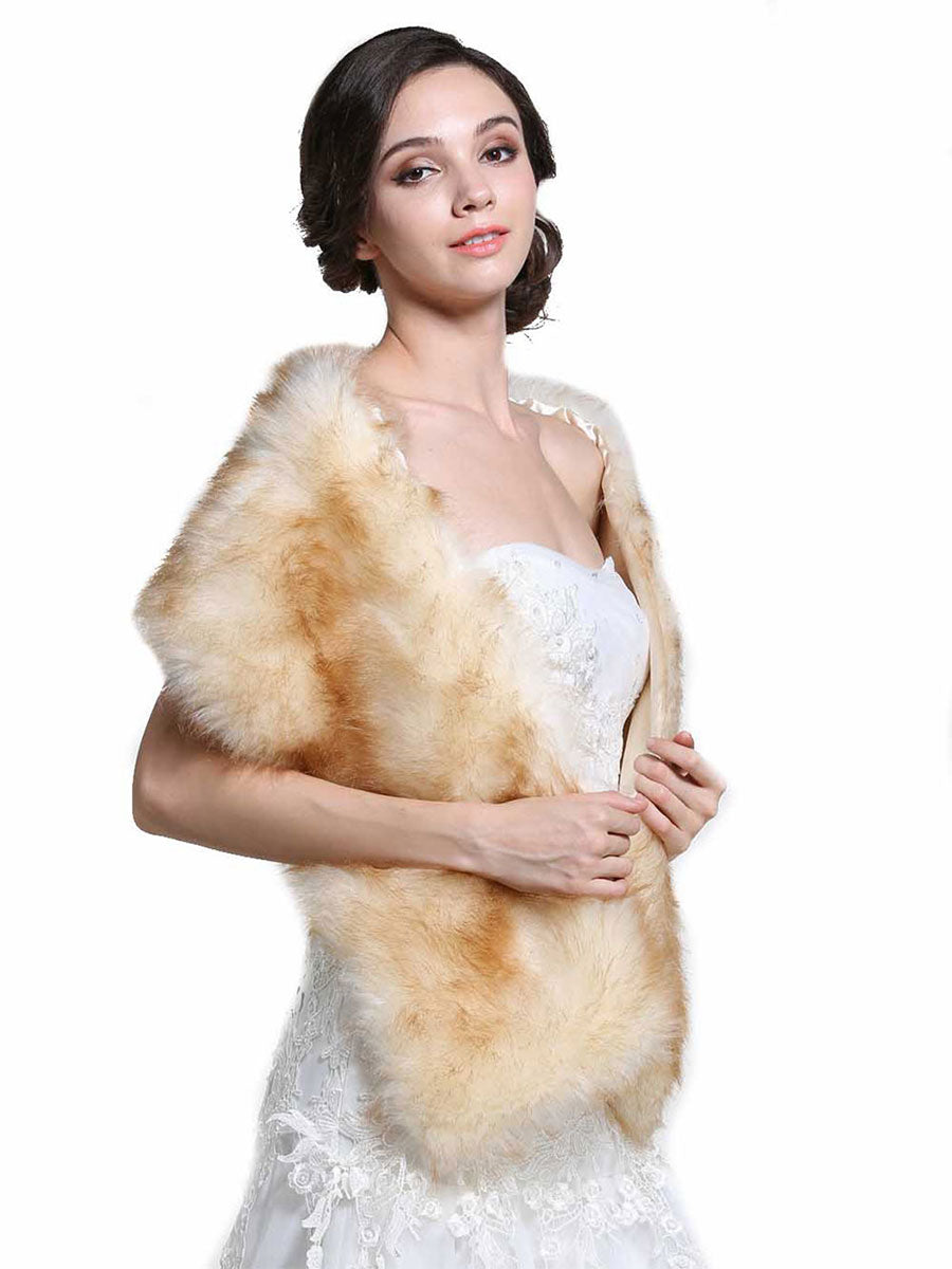 Luxury Faux Fur Bridal Cover-Up