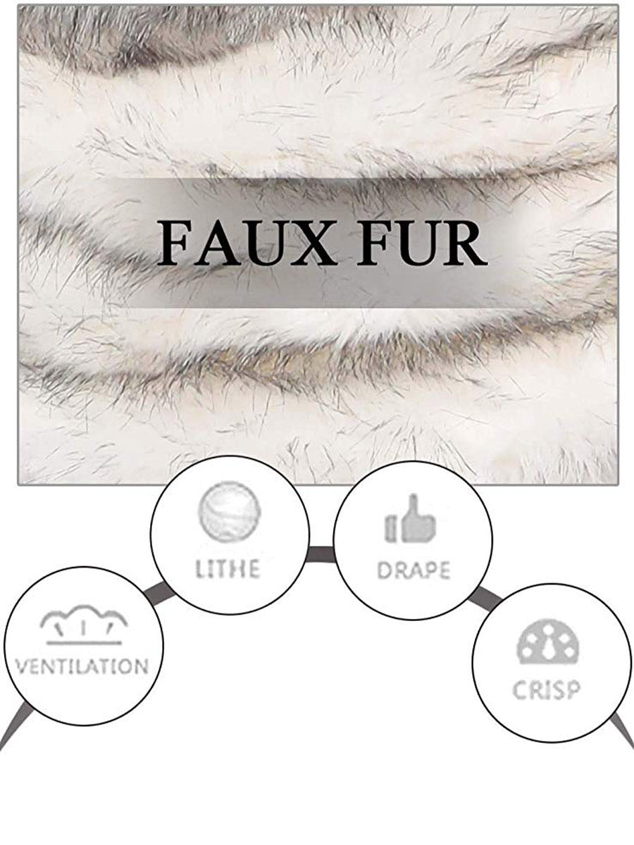 Stylish Faux Fur Wedding Scarf