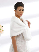 Luxury Faux Fur Capelet for Weddings