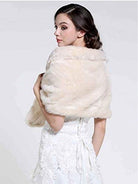 Cozy Bridal Faux Fur Shrug