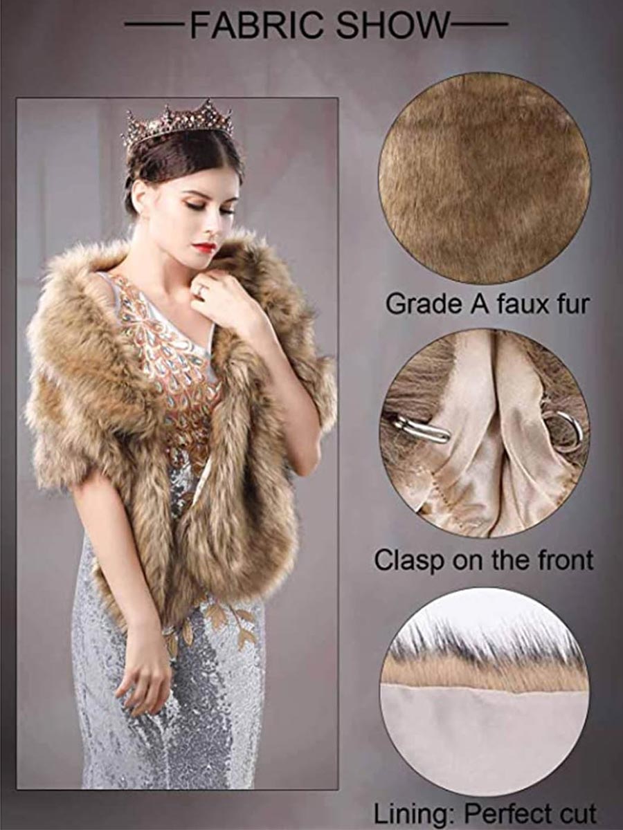 Bridal Fur Wrap for Winter Ceremonies