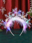 Festive Snowflake Light-Up Hairband