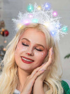 Twinkling Snowflake Light-Up Headgear