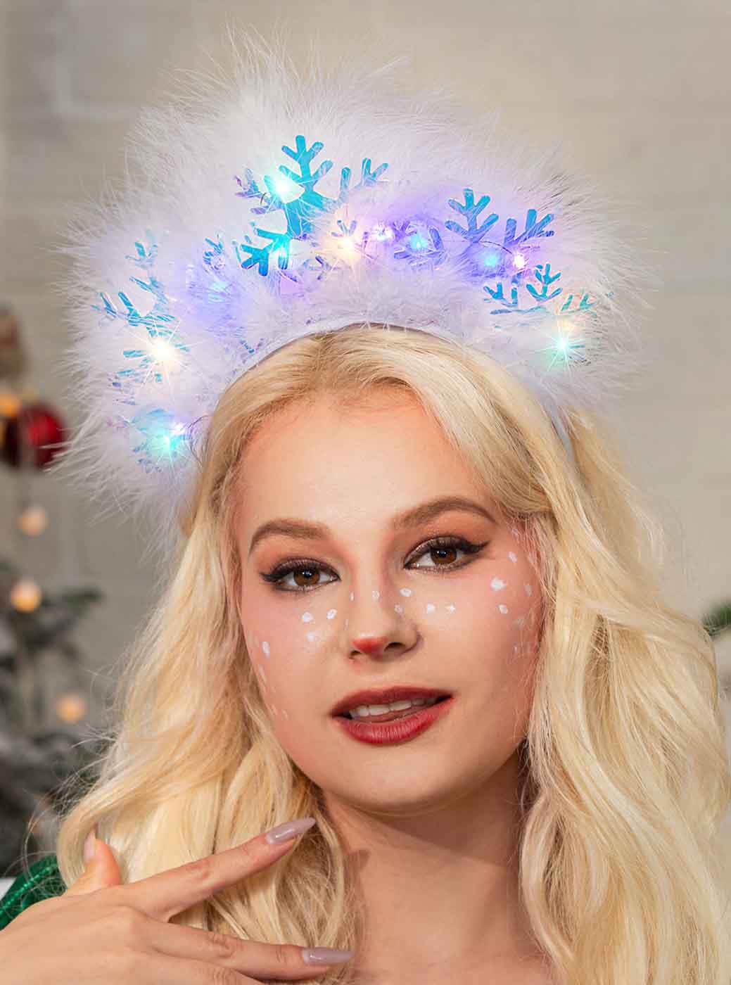 Snowflake Glow-in-the-Dark Hair Hoop