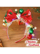 Sparkling Red Bow LED Party Headband